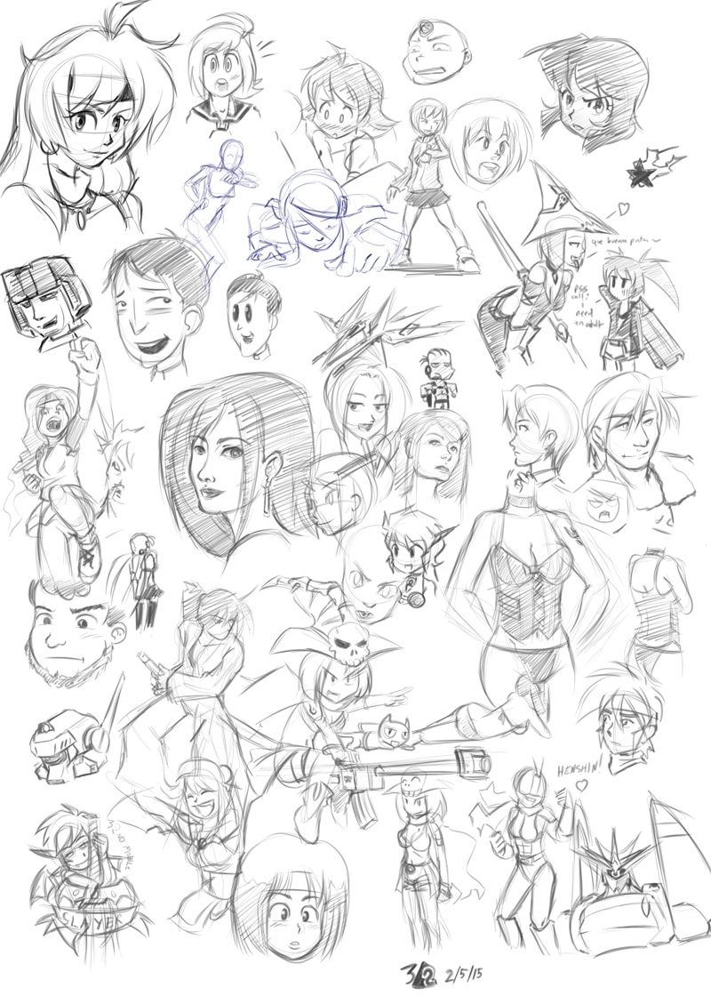Sketch A Day 036- How Many Can You Name? – THIRD HALF//