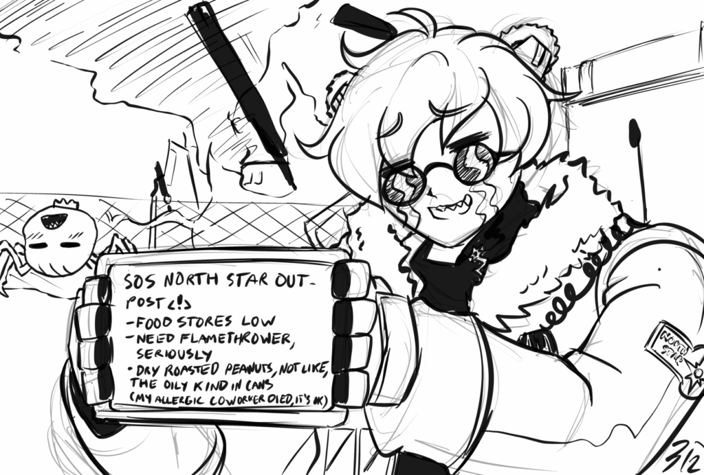 Surprise, the soft friendly polar bear boy is kind of a mess