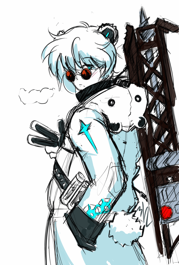 My polar bear vtuber character 