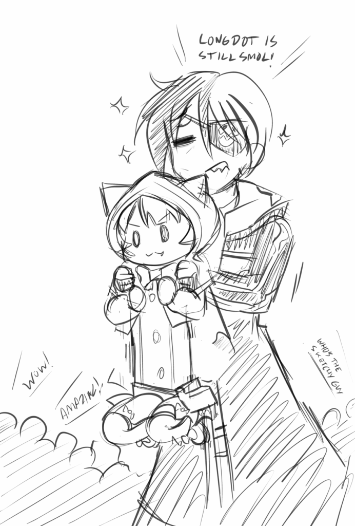 Dot said there should be more artwork of people picking her up and carrying her around.